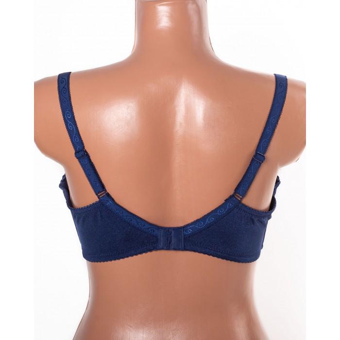 Бюстгальтер с косточками Lanny Mode полупоролон 80E Синий с белым (11678) - фото 3 Бюстгальтер с косточками Lanny Mode полупоролон 80E Синий с белым (11678) - фото 3