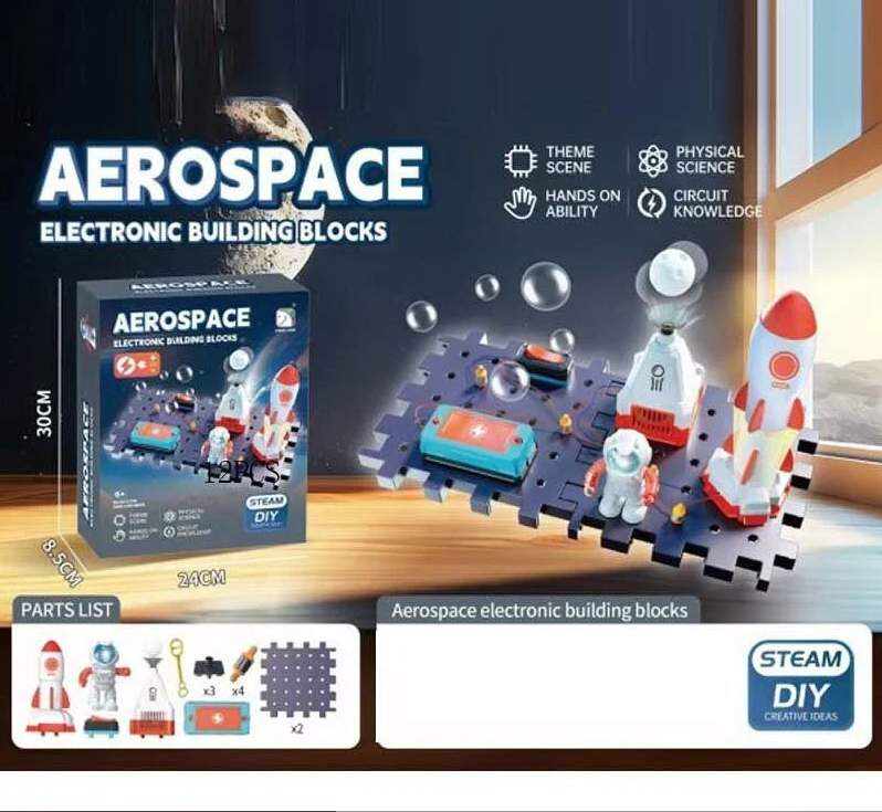 Конструктор електронний SD 809 підсвічування запускач гра з кулькою та установка для надування мильних бульбашок в коробці - фото 2 Конструктор електронний SD 809 підсвічування запускач гра з кулькою та установка для надування мильних бульбашок в коробці - фото 2