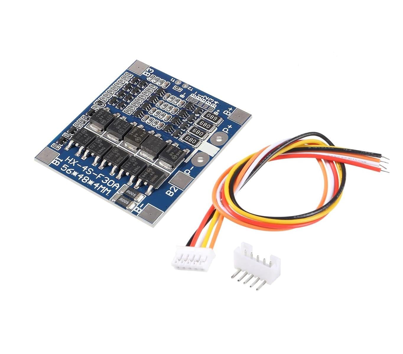 Контроллер BMS 4S 14,8V 30A для аккумулятора LiFePo4 HX-4S-F30A (00-00026252)