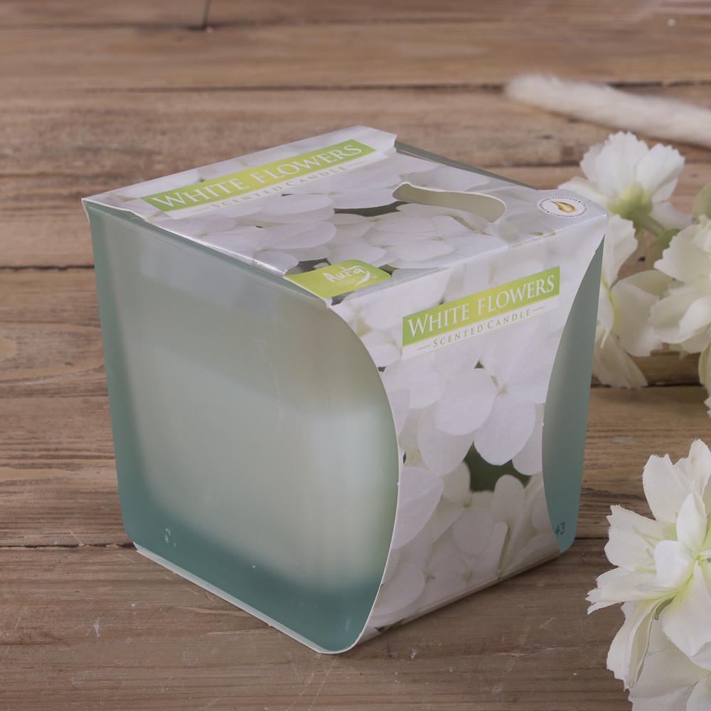 Аромасвечка квадратная White Flovers (419-16)