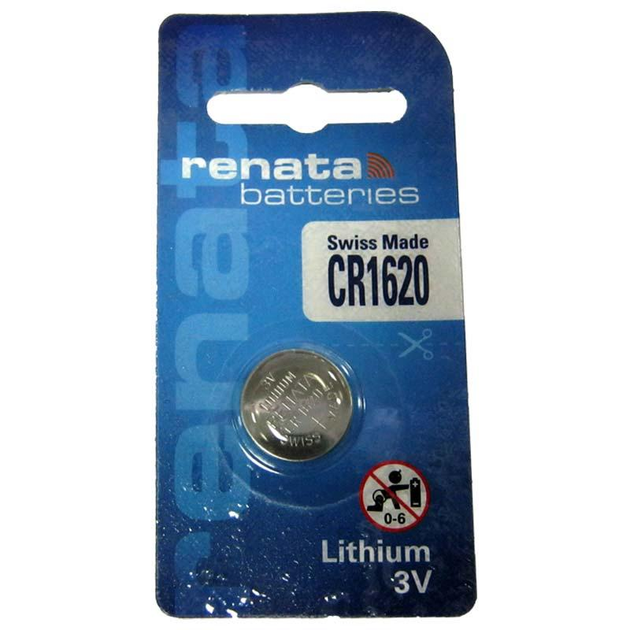 Батарейка Renata CR1620 Lithium 3V (2223) - фото 1 Батарейка Renata CR1620 Lithium 3V (2223) - фото 1