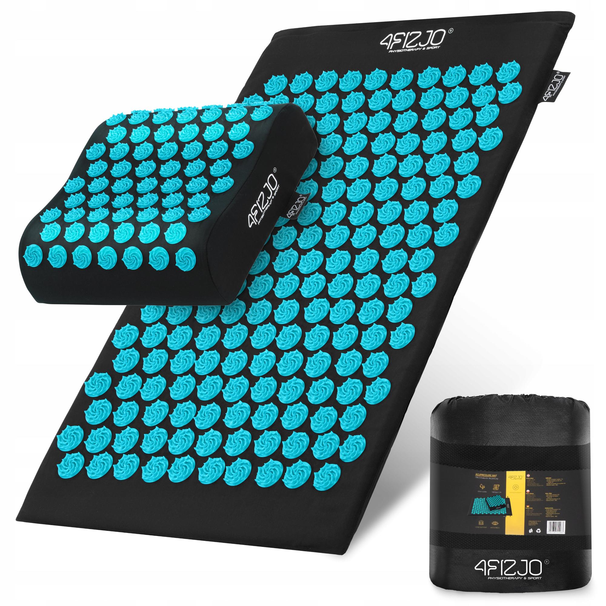 Коврик акупунктурный с подушкой 4FIZJO Ergo Mat Аппликатор Кузнецова Black/Blue (P-5907739313911) Коврик акупунктурный с подушкой 4FIZJO Ergo Mat Аппликатор Кузнецова Black/Blue (P-5907739313911)