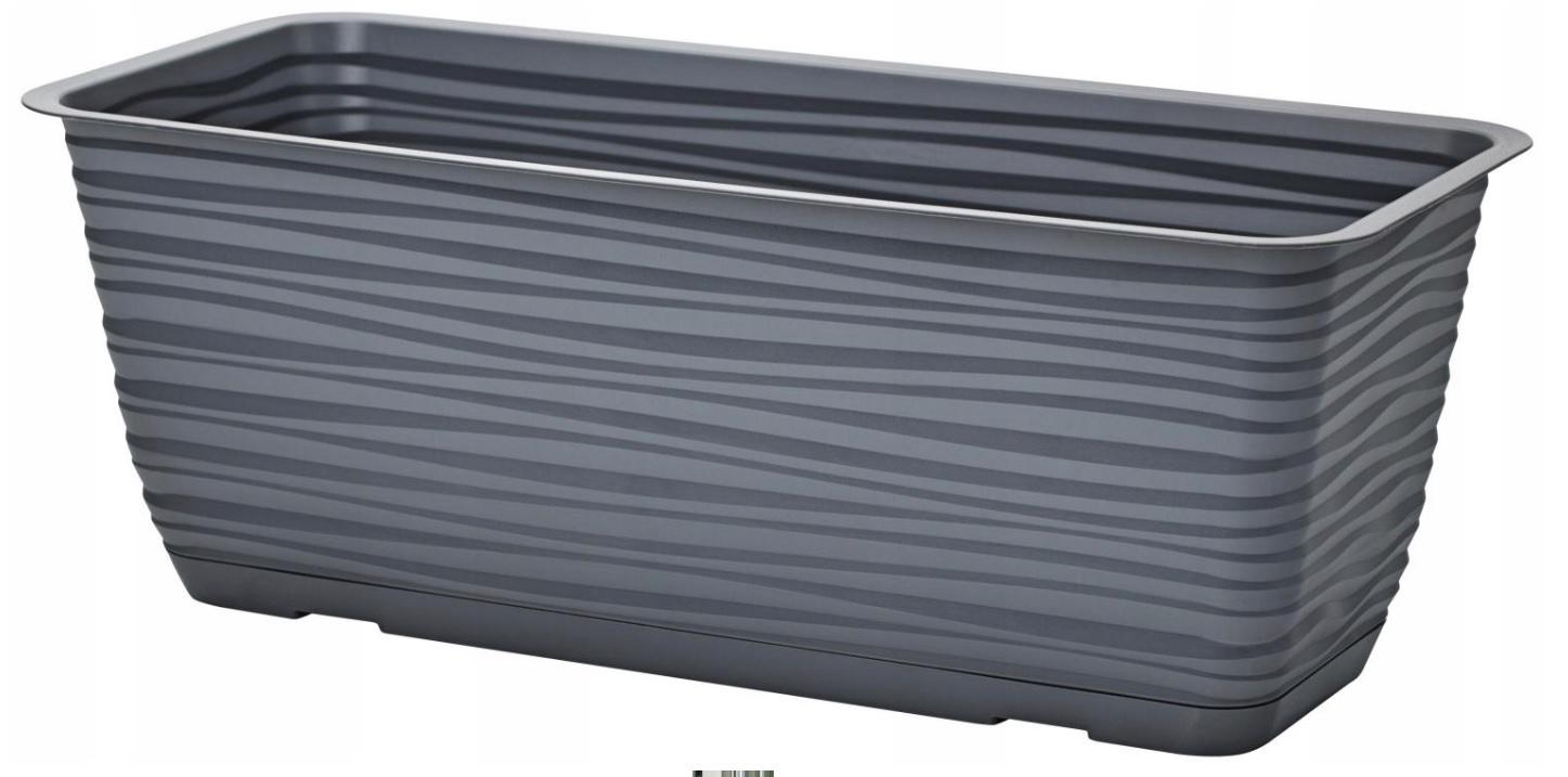 Горшок балконный Form Plastic Sahara-80 12,36 л Антрацит (3193-014)