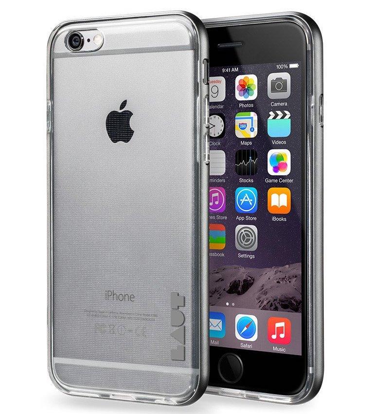 Чехол-накладка LAUT EXO-FRAME Aluminium Case for iPhone 6/6S, Black (LAUT_IP6_EX_GM)