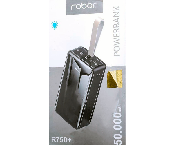 Повербанк Robor R750+ 50000 mAh Черный (R750+_2350) - фото 5