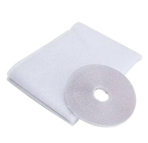 Москитная сетка на окно Magnetic Mesh 150х130 см на липучке Белый (150130)