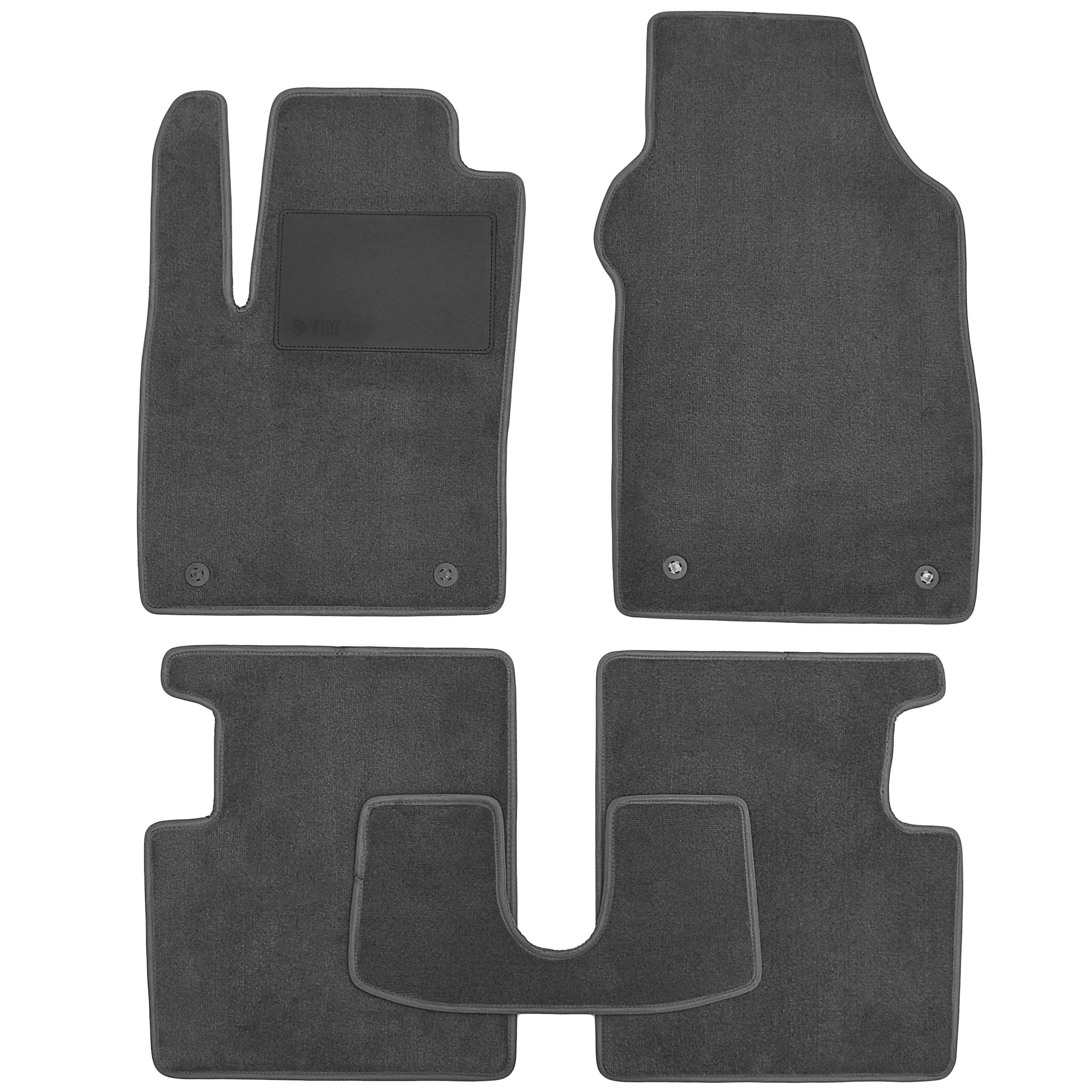 Коврики в салон Optimal для Fiat 500 '08- текстильные Серый