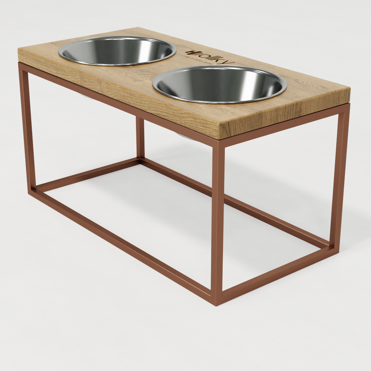 Миски на подставке для средних и больших собак Hollky Base L 2х0,95 л (BL-422120-GLNT) - фото 3 Миски на подставке для средних и больших собак Hollky Base L 2х0,95 л (BL-422120-GLNT) - фото 3