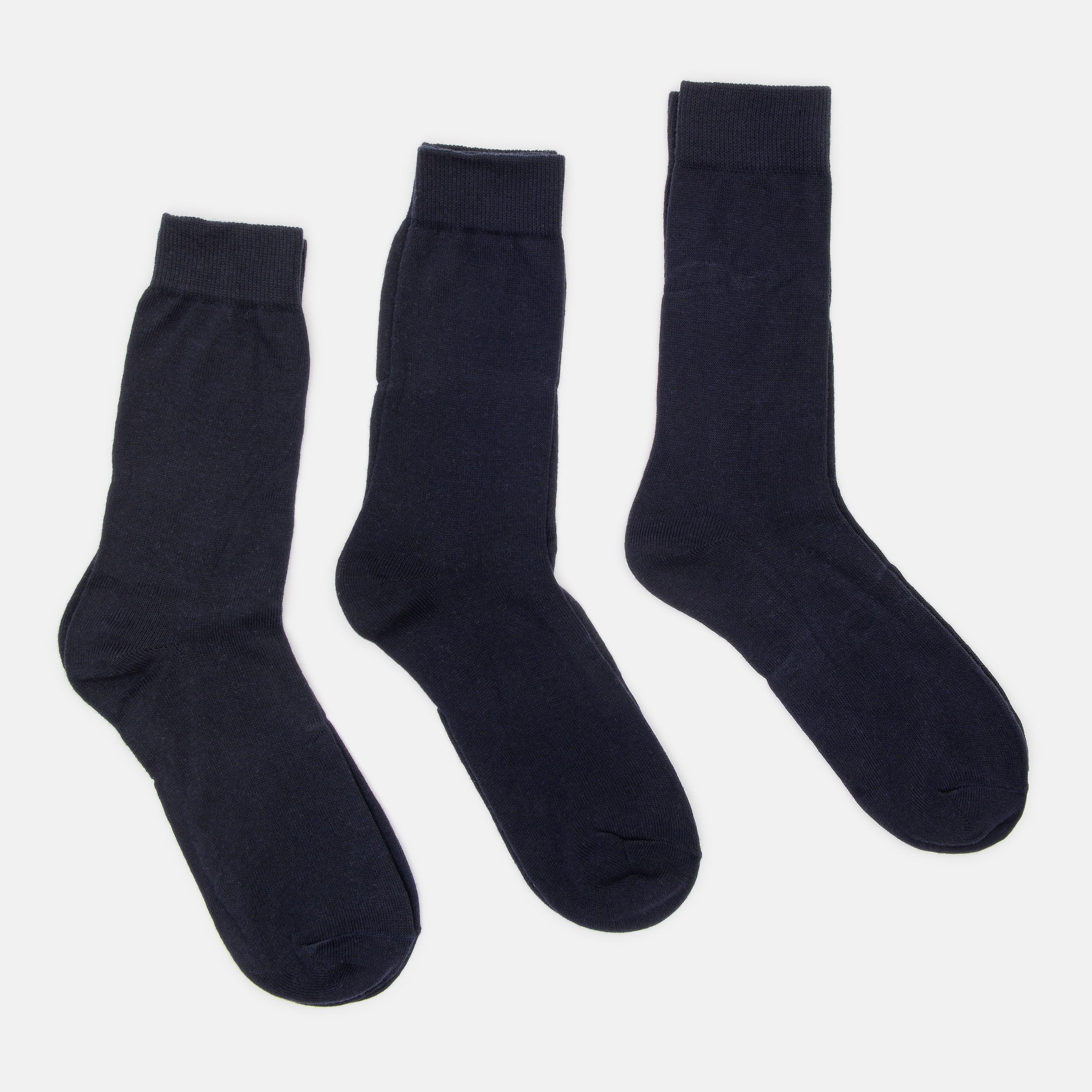 Носки C&A 3 пары р. 39-42 Темно-синий (280965288)