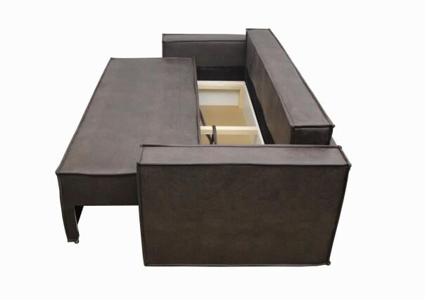 Диван Милтон Диван Плюс еврокнижка 235х103 см спальное место 1950х1450 мм Коричневый (30636118) - фото 2