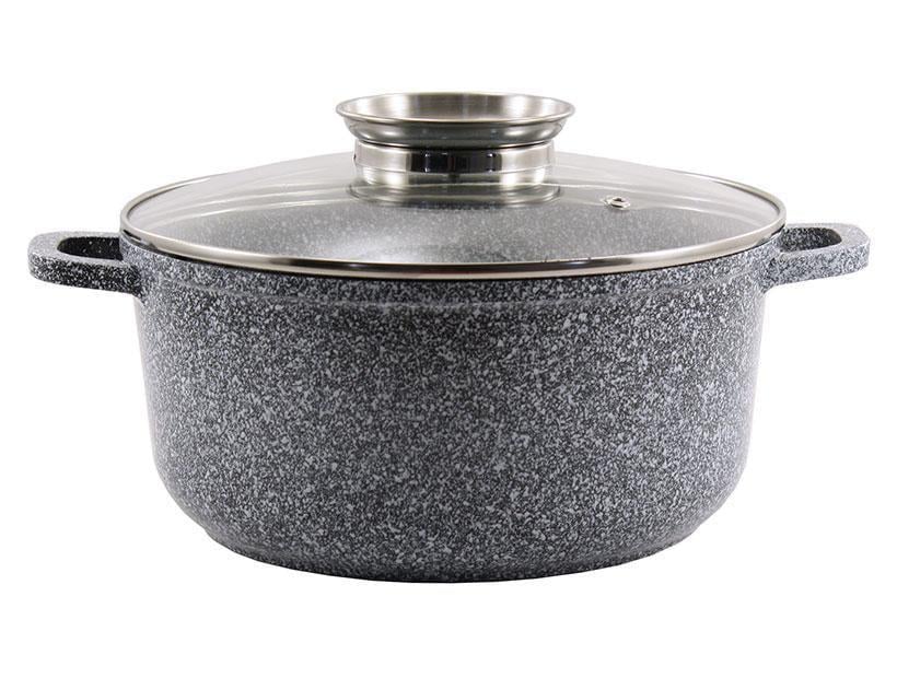 Кастрюля алюминиевая ZAUBERG с мраморным покрытием и крышкой 2,3 л (0320 SN)