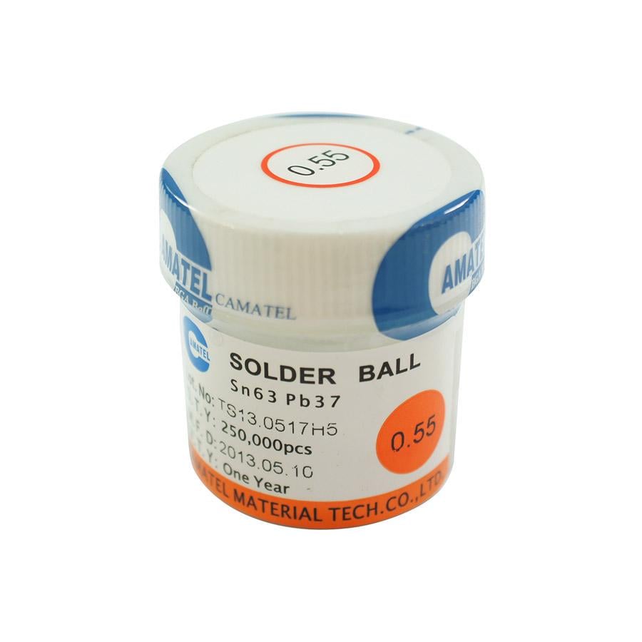 Кульки для пайки BGA чипов d 0,55 мм 250000 шт. (287355)