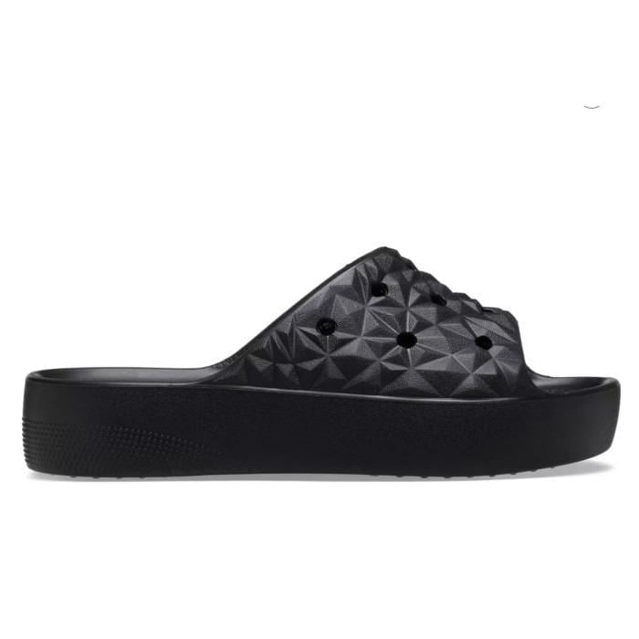 Шльопанці Crocs Classic Platform Geometric Slide M6W8 р. 38/39 24 см Black (209564)