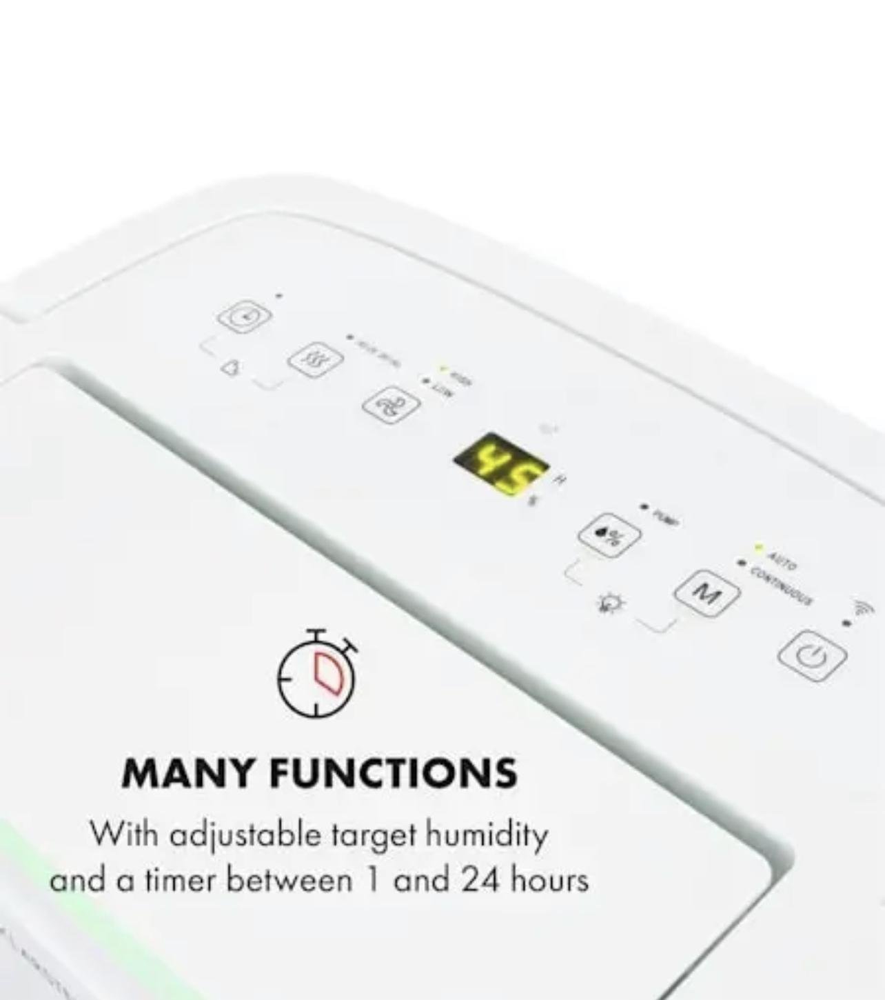 Осушувач повітря Klarstein DryFy Connect 30 WiFi компресія 30 л 25-30 м2 - фото 2