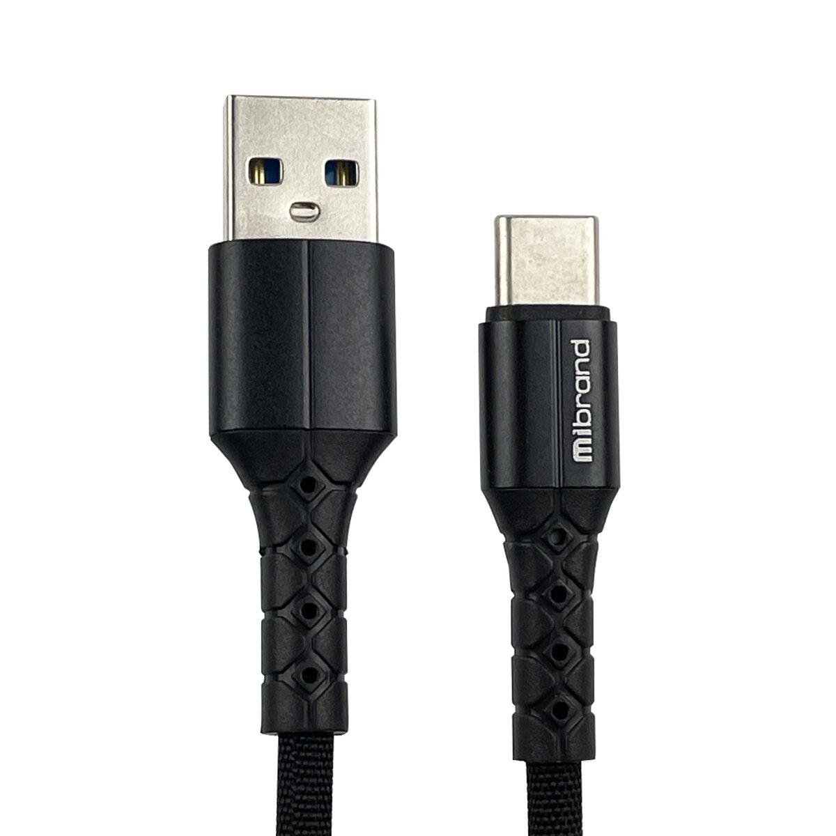 Кабель Mibrand MI-32 USB-Type-C 0,5 м Black (MIDC/3205TB)