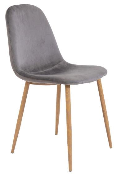 Барный стул Макао TM FSolutions Серый Велюр