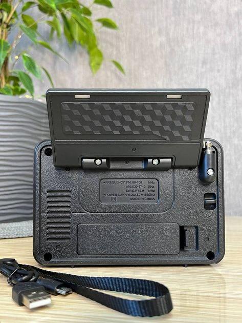 Радиоприемник с солнечной панелью Golon RX-BT6060S с Bluetooth и USB/SD Коричневый - фото 8 Радиоприемник с солнечной панелью Golon RX-BT6060S с Bluetooth и USB/SD Коричневый - фото 8