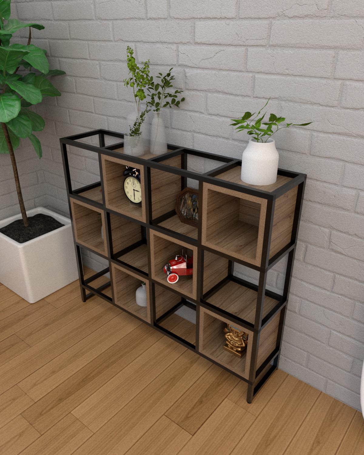 Стеллаж напольный EcoLoft Куберо DSP-1320-4 в стиле лофт (31216509) - фото 2