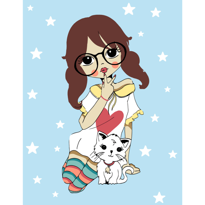 Картина по номерам Rosa My Little Kitty 35х45 см (Az-218673)