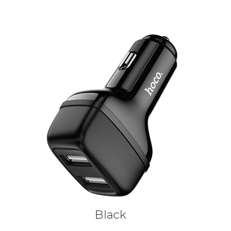 Адаптер АЗУ HOCO Leader Z36 2USB 2,4A автомобільний Black - фото 2