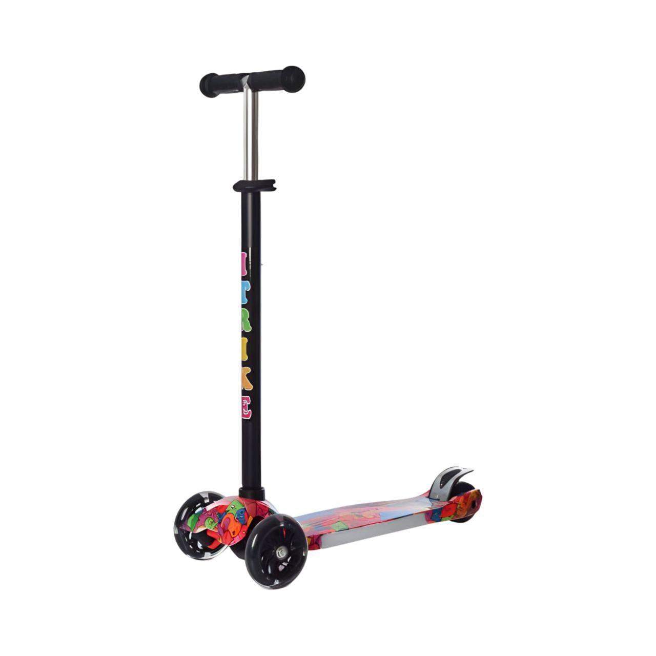 Самокат JR 3-052-1-WP4 складной колеса PU Черный (24767116)