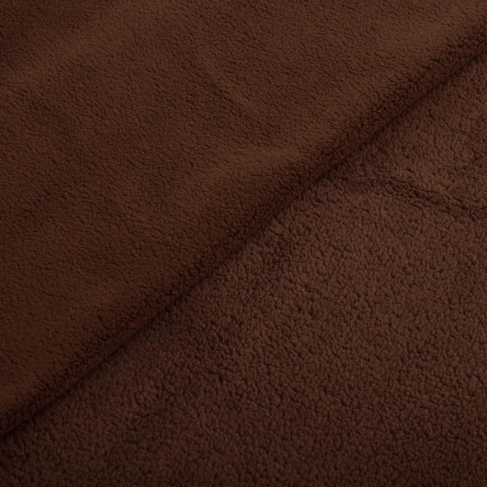 Тканина фліс преміум Тедді 360 г/м2 140 см Коричневий (26628) - фото 2