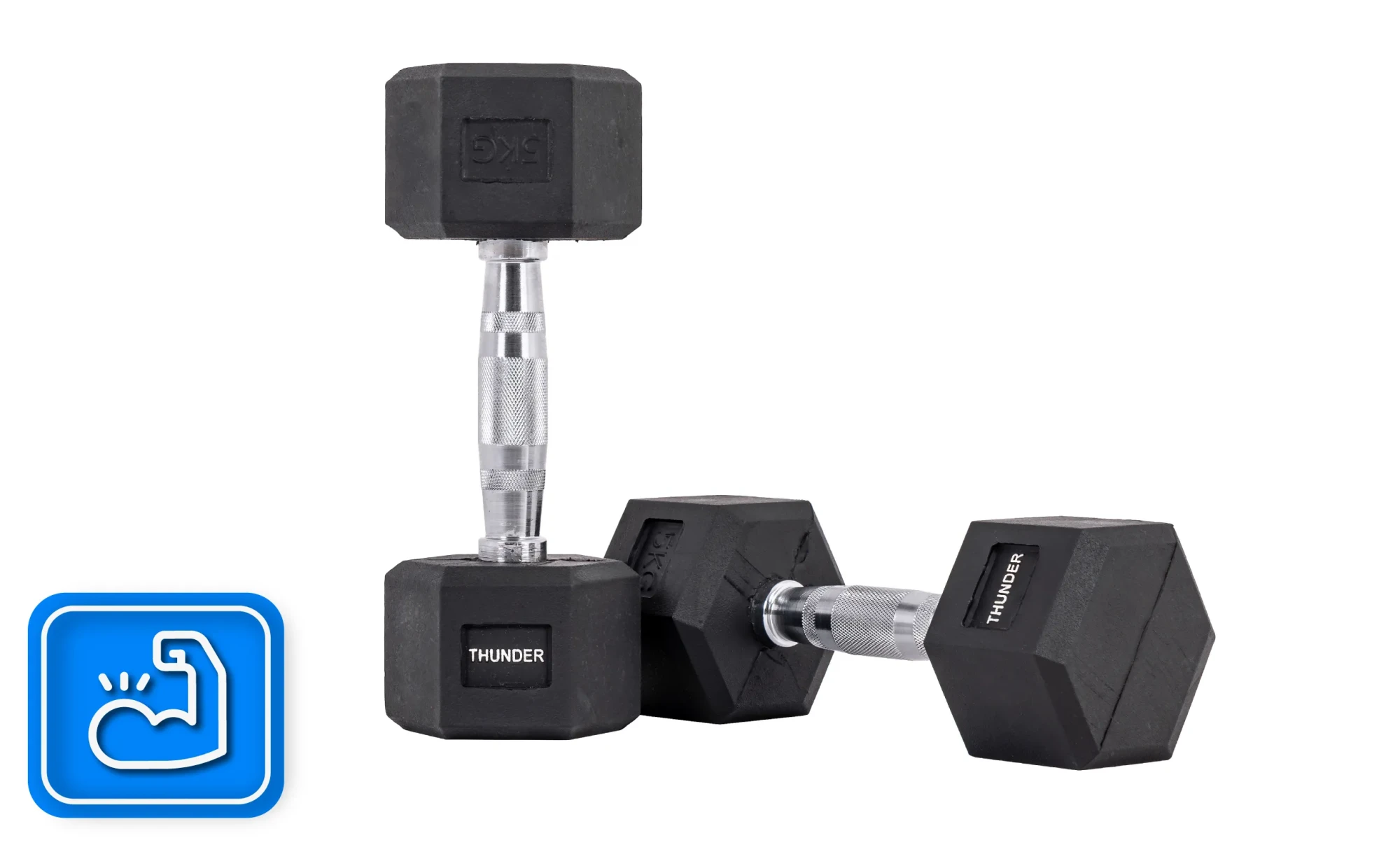 Гантель шестигранна Thunder 5 кг (436414) - фото 6 Гантель шестигранна Thunder 5 кг (436414) - фото 6