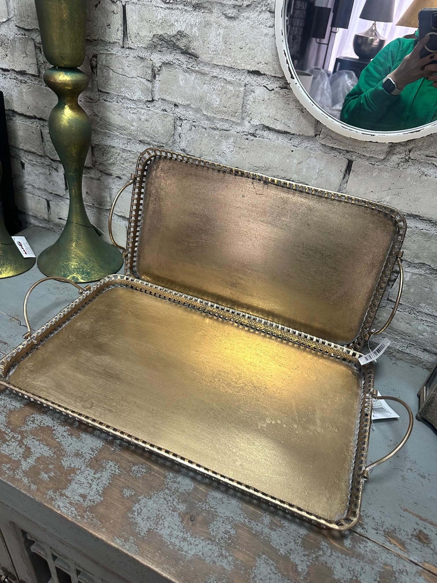 Набір таць декоративних 2 шт. 7x61x32,5/7x55x27 см (166648) - фото 2 Набір таць декоративних 2 шт. 7x61x32,5/7x55x27 см (166648) - фото 2