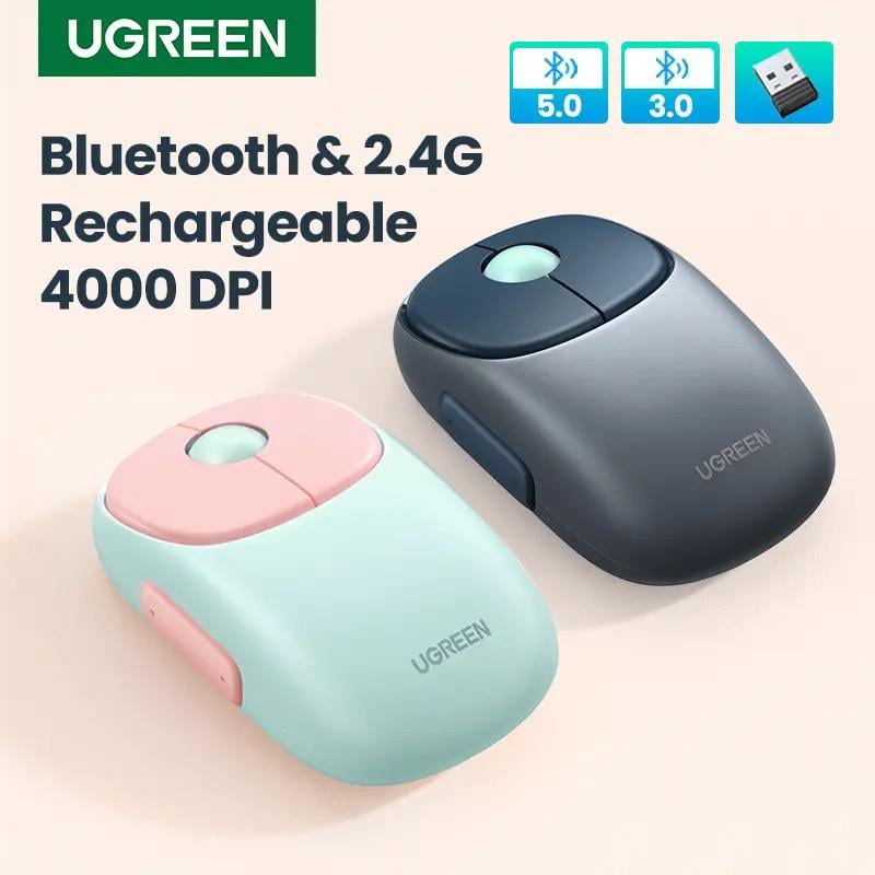 Компьютерная мышка UGREEN MU102 Fun+ Bluetooth Blue (90538) - фото 5