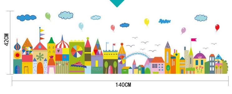 Наклейка дитяча на стіну Green Life Місто - вивчення кольорів 42х140 см (sk7069) - фото 3 Наклейка дитяча на стіну Green Life Місто - вивчення кольорів 42х140 см (sk7069) - фото 3