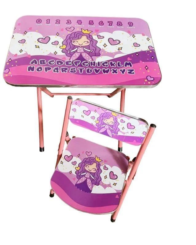 Столик складной Bambi X-399 со стулом 60х45 см Фиолетовый