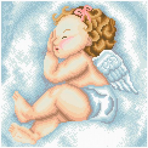 Алмазная мозаика Ангельский сон 30х30 см (АМШ-259)