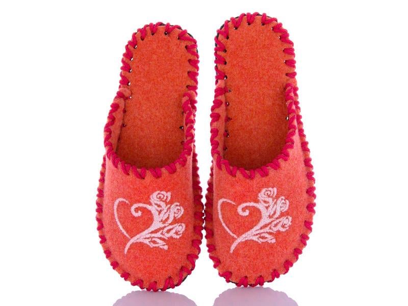 Тапочки фетровые женские VENDS 223 р. 36-37 Коралловый