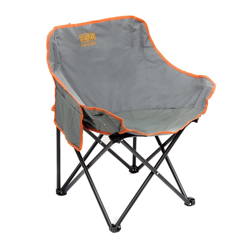 Крісло туристичне розкладане Сила Пікнік сталевий каркас 41х60х66 см (960774)