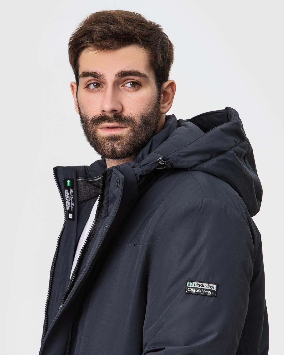 Куртка мужская Black Vinyl р. 52 Темно-серый (23-2239-52-2) - фото 2