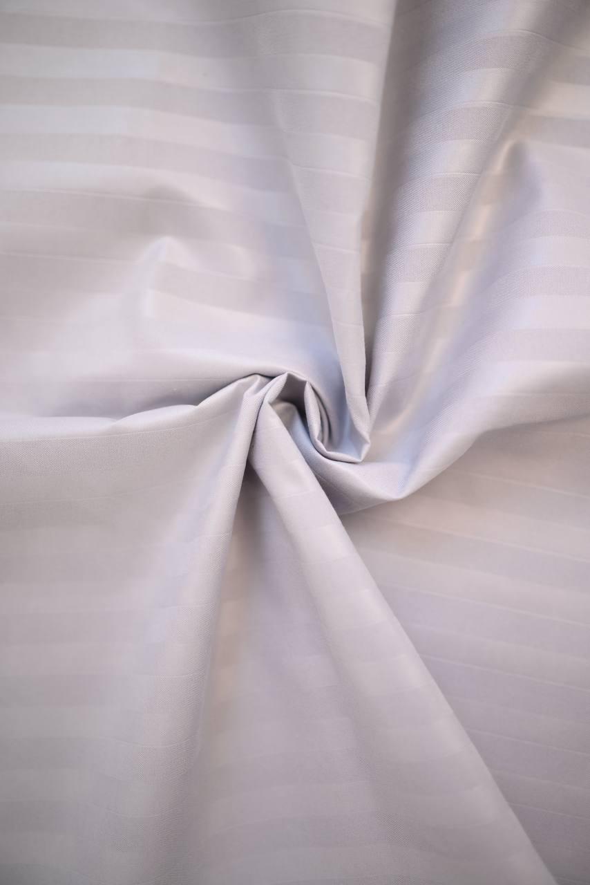 Комплект постельного белья Signorina Siena из страйп-сатина семейный 50х70 см/70х70 см Светло-серый (002S) - фото 3