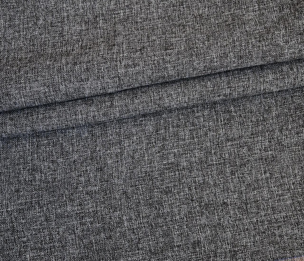 Тканина меблева MEVERIC рогожка 142 см Сірий меланж (25685393)