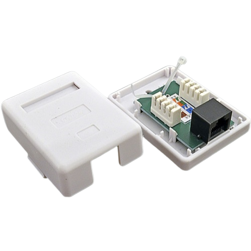 Розетка RJ-45 Kingda KD-WP6034 cat5 1xUTP Білий (12586601) - фото 3