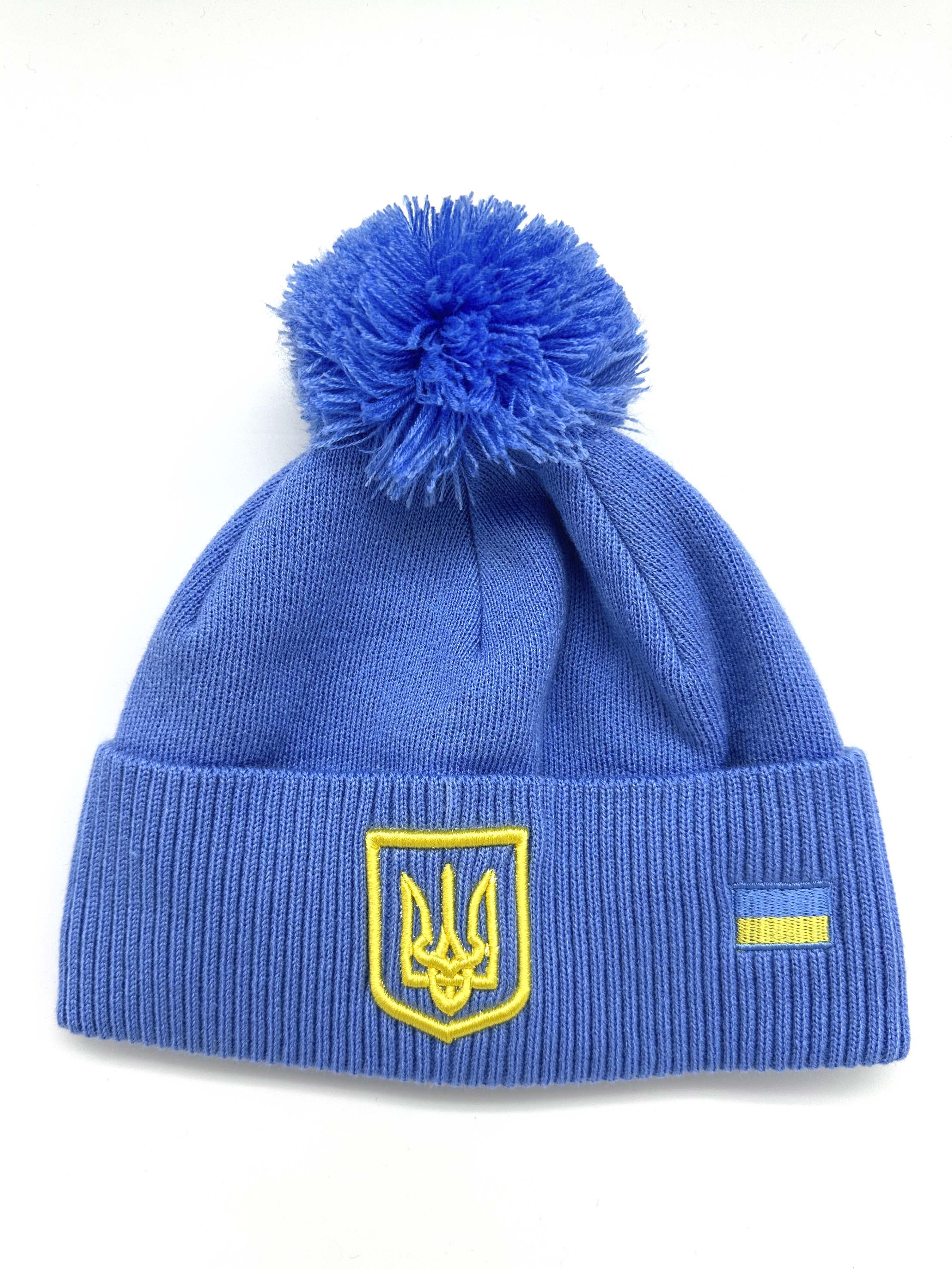 Шапка Слава Україні Синій (UA-0032-54)