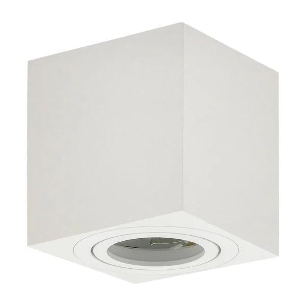 Точечный светильник-спот накладной поворотный Velmax V-DL-S 50W GU10 220V 80x80x84 Белый (28688972)