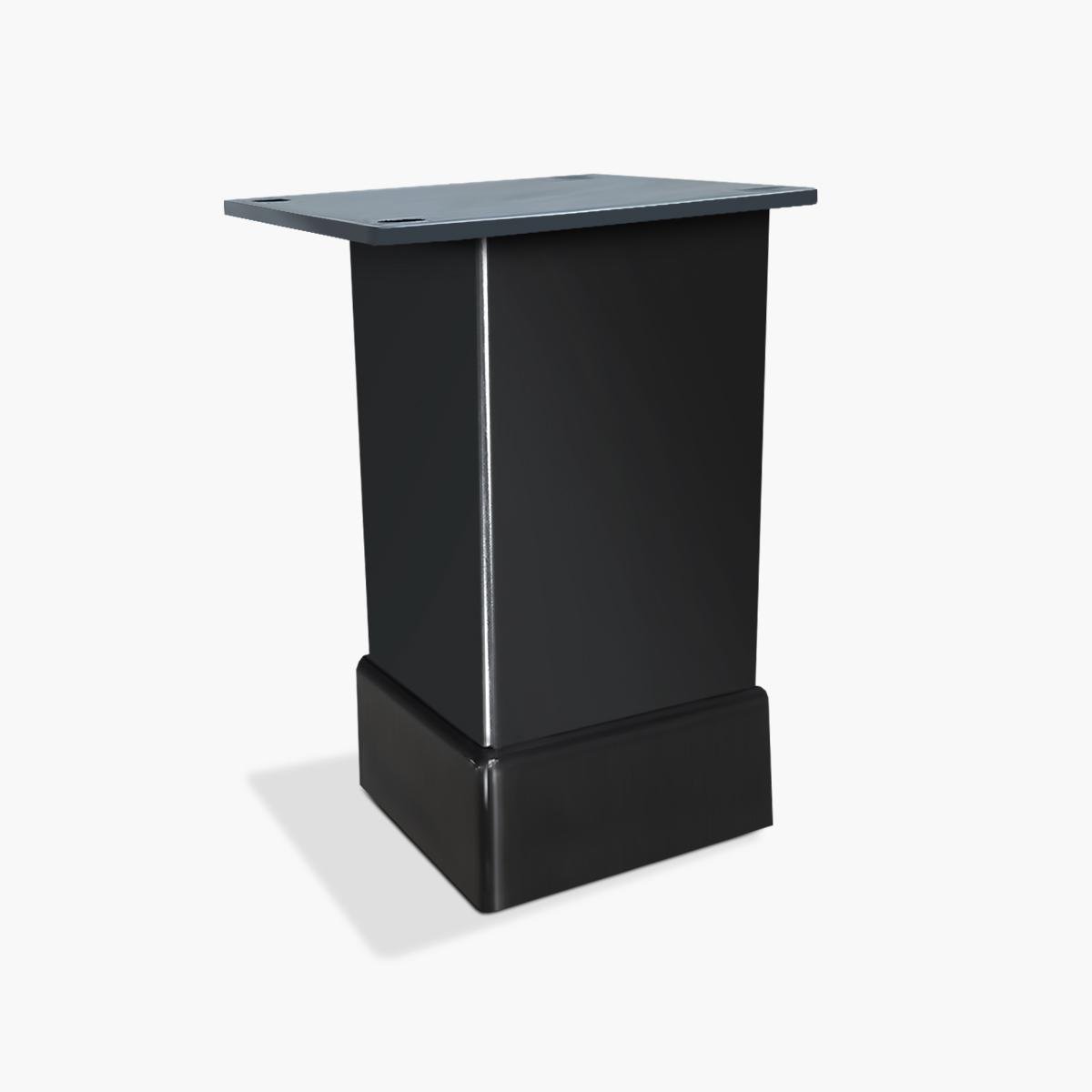 Ножка мебельная Bravo Tower 40х40х80 мм Черный - фото 1 Ножка мебельная Bravo Tower 40х40х80 мм Черный - фото 1