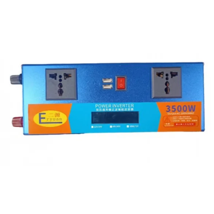 Перетворювач напруги Smart EY3500W з 12V/24V на 220V 3500 W LCD дисплеєм 2 USB (SEPI-12) - фото 3