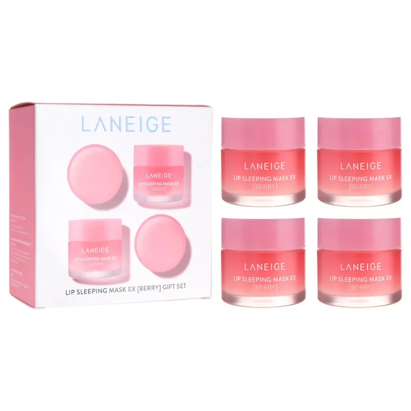 Набор помад подарочный LANEIGE Lip Sleeping Mask EX Berry 4х20 г Набор помад подарочный LANEIGE Lip Sleeping Mask EX Berry 4х20 г