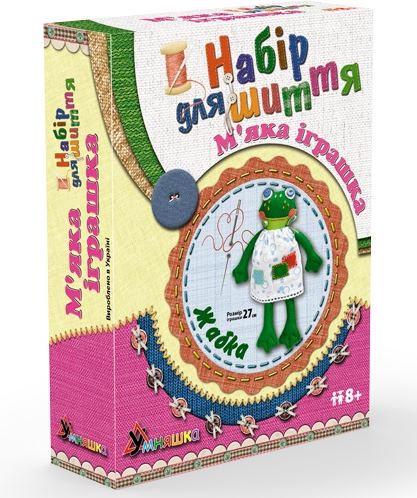 Набор для шитья мягкой игрушки Лягушка 17х5х22,3 см (RN-250-N-1481) Набор для шитья мягкой игрушки Лягушка 17х5х22,3 см (RN-250-N-1481)