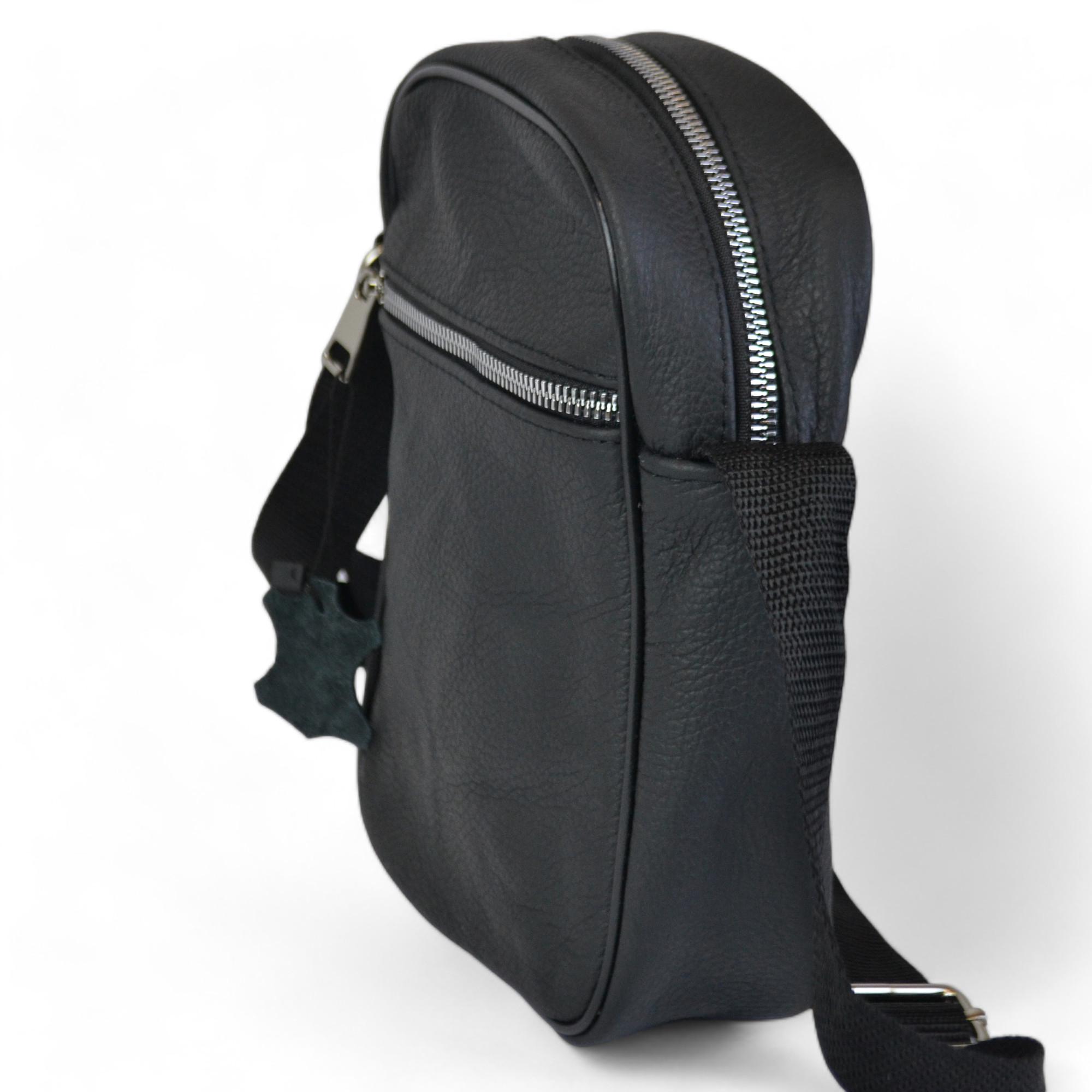 Сумка из натуральной кожи Черный (119530) - фото 2 Сумка из натуральной кожи Черный (119530) - фото 2