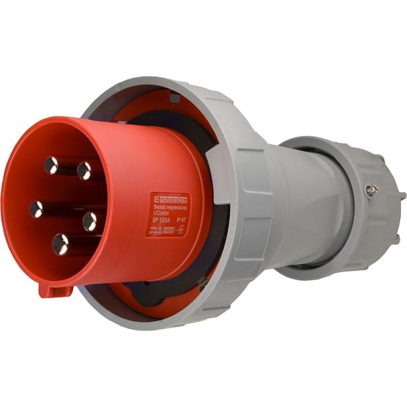 Вилка переносная АСКО-УКРЕМ полиамид серии UCombi 5P 125А IP 67 (A0080010117)