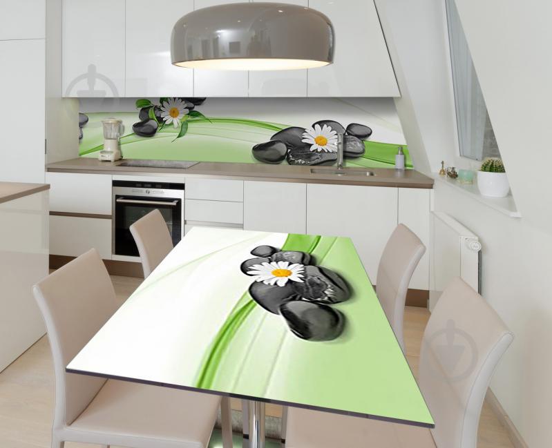 Наклейка 3Д виниловая на стол Zatarga «Чёрная галька» 600х1200 мм (Z183471st) Наклейка 3Д виниловая на стол Zatarga «Чёрная галька» 600х1200 мм (Z183471st)