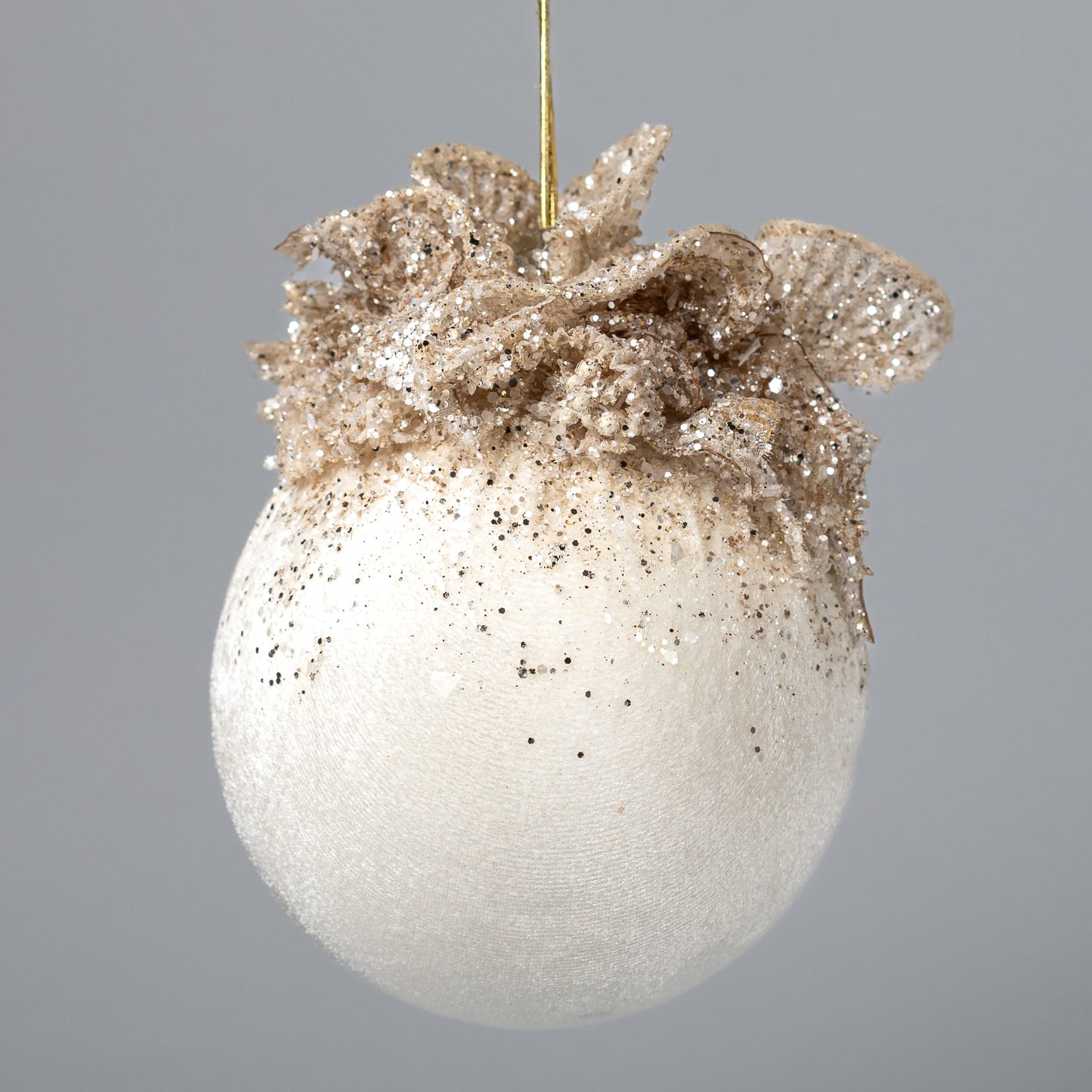 Іграшка на ялинку Флоріаль "Злата" куля 10 см (2402)