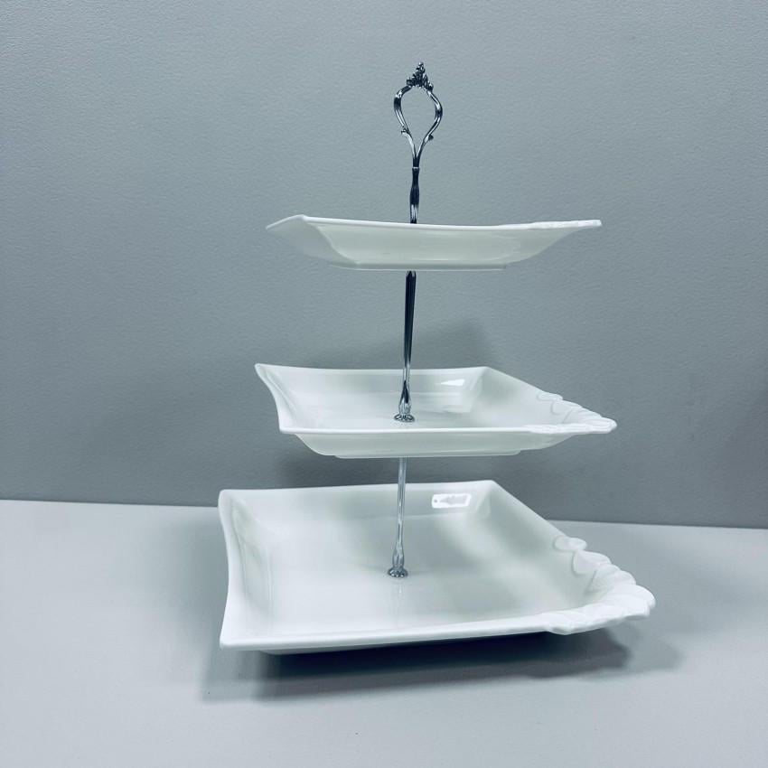 Фруктовниця порцелянова Stenson MC-4877 3-х ярусна 37 см (2529117471) - фото 3 Фруктовниця порцелянова Stenson MC-4877 3-х ярусна 37 см (2529117471) - фото 3