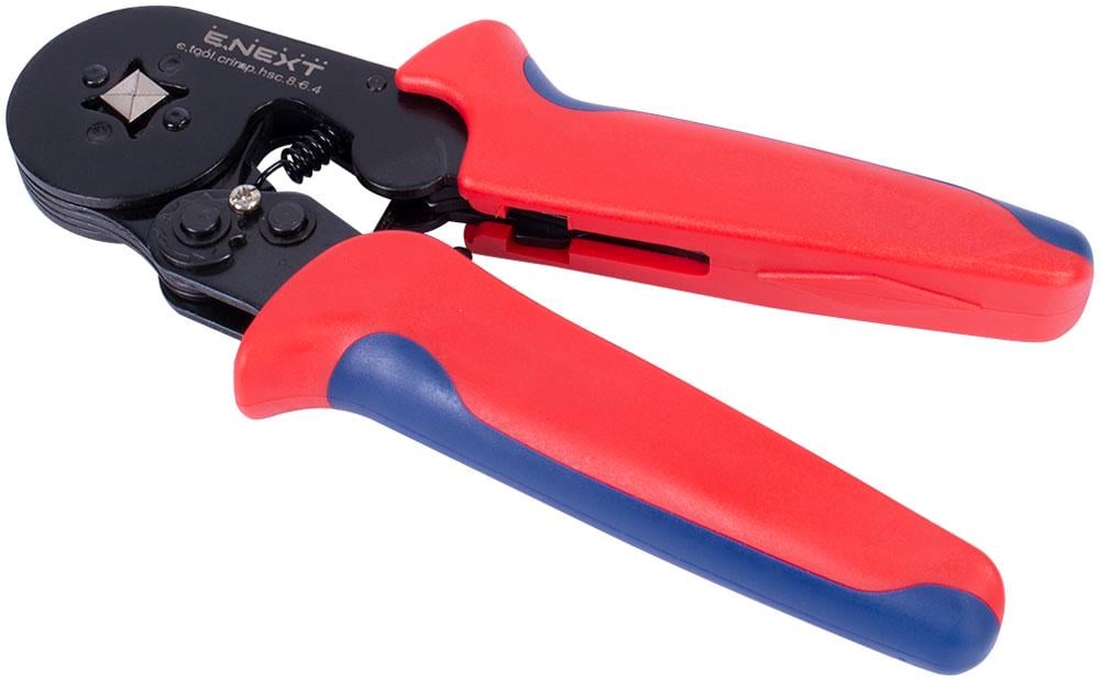 Кліщі чотиригранні E.NEXT e.tool.crimp.hsc.8.6.4 0,08-6 мм2 для ізольованих наконечників (t002015)